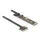Delock adapter Mini PCIe apa M.2 Key M anya csatlakozóra 20 cm-es kábellel