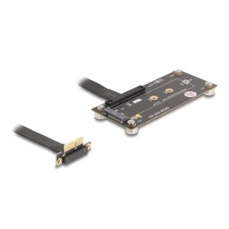   Delock adapter PCIe 3.0 x1 apa 90 -os szögben M.2 Key M anya csatlakozóra, 10 cm-es kábellel (81503)
