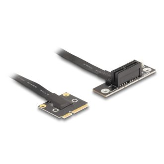   Delock adapter Mini PCIe apa PCIe 3.0 x1 női PCIe 3.0 x1 90 -os szögben, 20 cm-es kábellel (81504)