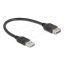 Delock USB 2.0 hosszabbítókábel EASY USB Type-A apa - EASY USB Type-A anya 0,2 m (81510)