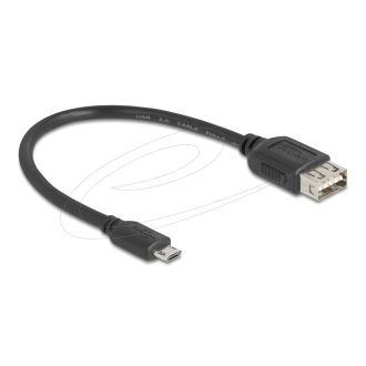   Delock USB 2.0 kábel EASY USB Type Micro apa - EASY USB Type-A anya 0,2 m (81516)