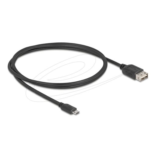 Delock USB 2.0 kábel EASY USB Type Micro apa - EASY USB Type-A anya 1 m (81518)