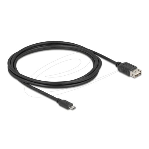 Delock USB 2.0 kábel EASY USB Type Micro apa - EASY USB Type-A anya 2 m (81519)