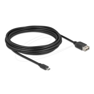   Delock USB 2.0 kábel EASY USB Type Micro apa - EASY USB Type-A anya 5 m (81521)