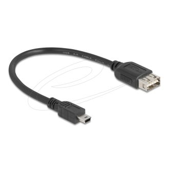   Delock USB 2.0 kábel USB Type Mini-B apa - EASY USB Type-A anya 0,2 m (81522)