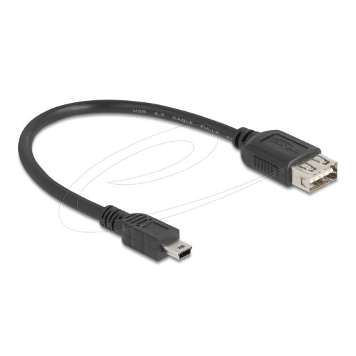 Delock USB 2.0 kábel USB Type Mini-B apa - EASY USB Type-A anya 0,2 m (81522)