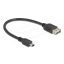 Delock USB 2.0 kábel USB Type Mini-B apa - EASY USB Type-A anya 0,2 m (81522)