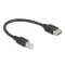 Delock USB 2.0 kábel USB Type-B apa - EASY USB Type-A anya 0,2 m (81528)