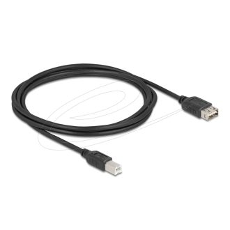   Delock USB 2.0 kábel USB Type-B apa - EASY USB Type-A anya 2 m (81531)