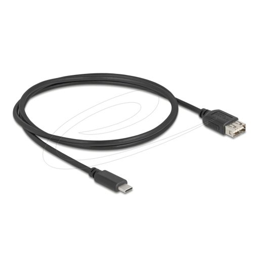 Delock USB 2.0 kábel USB Type-C  apa - EASY USB Type-A anya 1 m (81536)