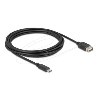   Delock USB 2.0 kábel USB Type-C  apa   EASY USB Type-A anya, 3 m (81538)