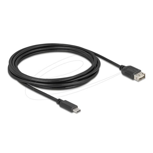 Delock USB 2.0 kábel USB Type-C  apa   EASY USB Type-A anya, 3 m (81538)