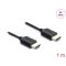 Delock Koaxiális High Speed HDMI kábel 8K 60 Hz 48 Gbps fonott borítással 1 m (81681)