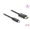 Delock Koaxiális USB Type-C  - DisplayPort kábel (DP Alt Mode) 4K 60 Hz fonott borítással 2 m (81702)