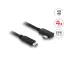 Delock Koaxiális USB 40 Gbps kábel ívelt bal / jobb USB PD 3.1 240 W 1 m (81710)
