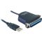 Delock Kábel USB-Nyomtató Adapter Kábel 0,8 m (82001)