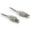 Delock USB 2.0 A-B apa/apa 0,5 m-es kábel Ferritgyűrűvel (82057)