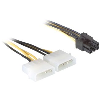  Delock hálózati kábel, PCI Express kártyákhoz, 15cm (82315)