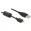 Delock USB2.0 A apa -  Micro-B USB  apa kábel, 3m (82336)