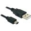 Delock USB 2.0-A   USB Mini-B 5 tűs, 0,70 m (apa/apa) kábel (82396)