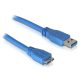 Delock USB3.0 A   Micro USB3.0 átalakító kábel, 1 m. (82531)