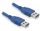 Delock USB3.0-A (apa/apa), 3 méteres hosszabbító kábel (82536)
