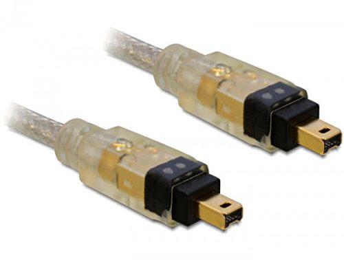 Delock 1 méteres FireWire összekötő kábel (4/4 tűs) (82570)