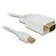 Delock mini Displayport - 15 tűs VGA apa kábel, 1m (82639)
