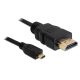 Delock High Speed HDMI Ethernet kábel A/D - A apa/apa 2,0m