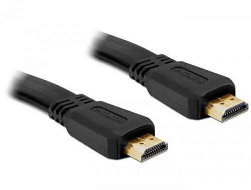 Delock High Speed HDMI Ethernet kábel - A apa/apa 5,0m lapos (82672)