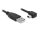 Delock USB 2.0-A apa - USB mini-B 5 tűs  hajlított apa átalakító kábel, 2m (82682)