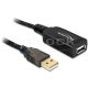 Delock USB 2.0-ás hosszabbító kábel (aktív), 15 m (82689)