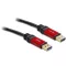 Delock USB 3.0-A apa / apa kábel, 2 m prémium kábel (82745)