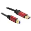 Delock USB 3.0-A > B apa / apa, 2 m prémium kábel (82757)