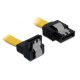 Delock SATA 6 Gb/s le /egyenes kábel, fém, 50 cm (82811)