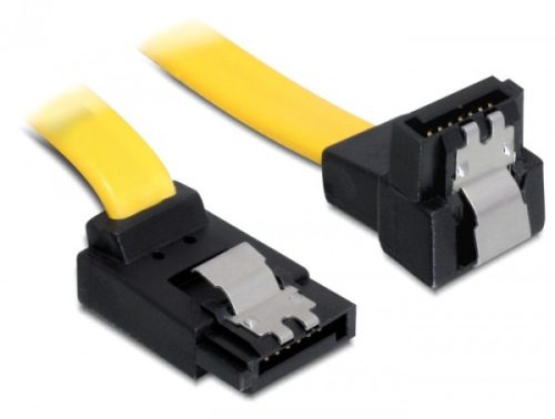Delock SATA 6 Gb/s le/fel kábel, fém, 30 cm (82820)