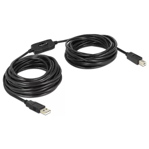 Delock Kábel USB 2.0 A típusú dugó > USB 2.0 B típusú dugó 11 m (82915)