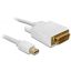 Delock Displayport mini apa > DVI 24pin apa kábel, 2 m (82918)