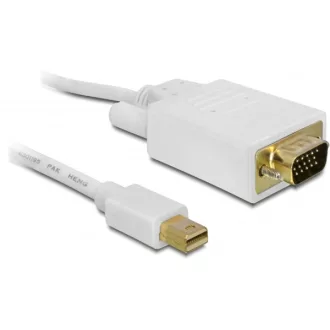   Delock Displayport mini apa > VGA 15 pin apa kábel, 3 m (82922)