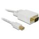 Delock Displayport mini apa > VGA 15 pin apa kábel, 5 m (82936)