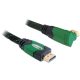 Delock High Speed HDMI-kábel típusú Ethernet   HDMI A dugós > HDMI A dugós derékszögű 4K 1 m