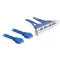 Delock Slot bracket USB 3.0 tűs fejléc 19 tűs 2 x belső > 4 x USB 3.0-A anya külső (82974)