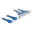Delock Slot bracket USB 3.0 tűs fejléc 19 tűs 2 x belső > 4 x USB 3.0-A anya külső (82974)