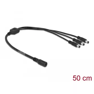   Delock DC kábel elosztó 5,5 x 2,1 mm 1 x anya - 3 x apa (83021)