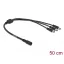Delock DC kábel elosztó 5,5 x 2,1 mm 1 x anya - 3 x apa (83021)