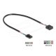Delock Kábel USB 2.0-s csatlakozóhüvellyel, 2,54 mm, 4 tű a USB 2.0-s csatlakozóhüvellyel, 2,54 mm, 10 tű, 30 cm
