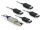 Delock mini SAS 26 tűs - 4db eSATA kábel (SFF 8088 - 4db eSATA) 1m (83064)