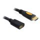 Delock magas sebességű HDMI hosszabbító kábel, Ethernettel, A apa / anya, 3 m (83081)