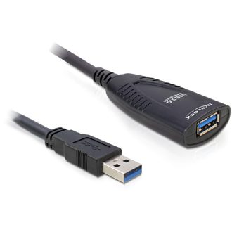Delock USB 3.0 Hosszabbító kábel, 5 m (83089)
