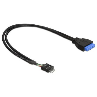   Delock kábel USB 3.0 tűs header female > USB 2.0 tűs header male (83095)